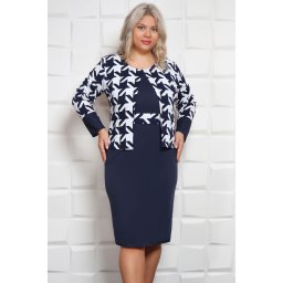 Rochie Gavis Stil Compleu Geometric