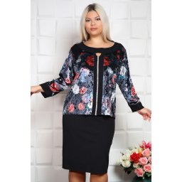 Bluza din catifea Dona Negru