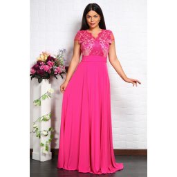 Rochie Lunga Fabri Fucsia