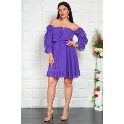 Rochie din voal Beatrice Mov
