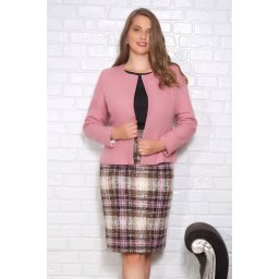 Compleu Sacou si Fusta Bucle Rose