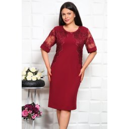 Rochie Eleganta Ami Bordo