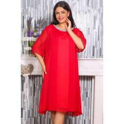 Rochie din Voal Karola Rosu