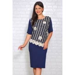 Rochie eleganta Natasa Bleumarin