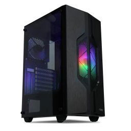 Carcasa CETUS 908, Middle Tower, Fara sursa, ATX, Micro ATX (uATX), Negru