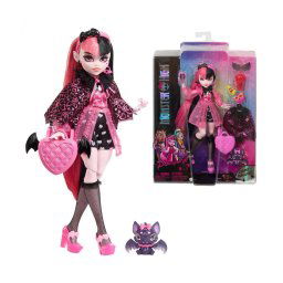 MONSTER HIGH PAPUSA DRACULAURA CU ANIMALUT SI ACCESORII