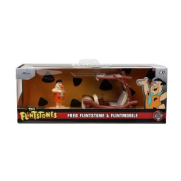 JADA SET MASINUTA METALICA FLINTMOBILUL SCARA 1:32 SI FIGURINA FRED FLINTSTONE