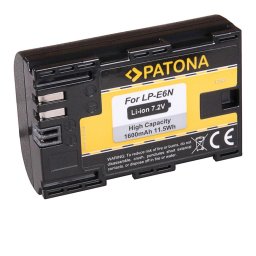 Acumulator Patona LP-E6N 1600mAh compatibil Canon EOS 5D Mark II III IV 7D 60D 70D 80D 6D 5D -1260