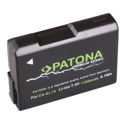 Acumulator replace Patona Premium EN-EL14 EN EL14 ENEL14 1100mAh pentru Nikon CoolPix-1197