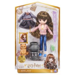 Wizarding World Harry Potter, 8-inch Brilliant Hermione Granger Doll Gift Set with 5 Accessories and 2 Outfits, Kids Toys for Ages 5 and up
