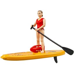 BRUDER bworld Life Guard with Stand Up P. - 62785
