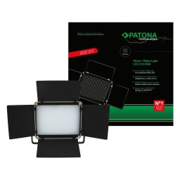 Lumini foto-video Lampa foto-video PATONA Premium cu 216 LED-uri WW/RGB si temperatura reglabila -4289