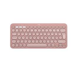 Tastatura Pebble Keys 2 K380s, Fara fir, Bluetooth, Layout US, Roz