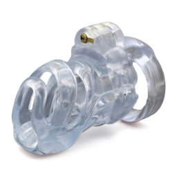 Brutus Cyborg Cage Chastity Cage Clear