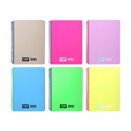 Caiet A4 TOP, coperta PP, 200 file, hartie 60g, matematica