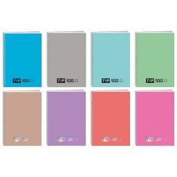 Caiet A4 TOP, coperta PP, 200 file, hartie 60g, dictando