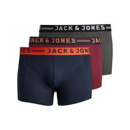 Jack & Jones Plus Boxeri bleumarin / gri amestecat / portocaliu închis / roșu burgundy