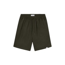 LES DEUX Bermude Otto Linen Shorts LDM511052 555555-forrest green