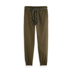 SCOTCH & SODA Pantaloni Relaxed Fit Garment-Dyed Chino Jogger 176709 SC6895 algae
