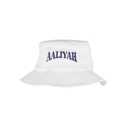Aaliyah Logo Bucket Hat White