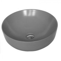 Lavoar rotund Fluminia Amereta 41cm, gri mat