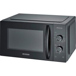 Cuptor cu microunde capacitate 25 litri, platou rotativ Ø 27 cm, 9 trepte de putere, functie dezghetare, grill, timer, semnal acustic, lumina interioara, carcasa otel inoxidabil, usor de curatat, negru