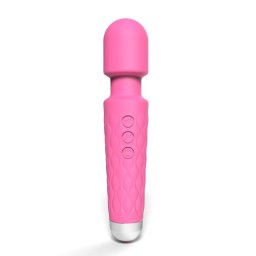 Loving Joy Mini Bagheta Vibratoare cu 20 Functii Roz Capat Flexibil Stimulare care Iti va Lua Mintile