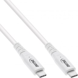 Cablu USB 4 type C 240W/8K60Hz T-T 2m Alb, InLine IL35902W