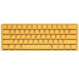 Tastatura One 3 Yellow Mini Gaming Keyboard, Cherry MX Clear, RGB LED, Layout US