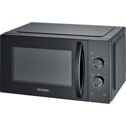 Cuptor cu microunde capacitate 25 litri, platou rotativ Ø 28 cm, 6 trepte de putere, functie dezghetare, timer, semnal acustic, lumina interioara, carcasa otel inoxidabil, usor de curatat, negru