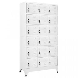 Dulap de vestiar cu 18 compartimente, metal, 90x40x180 cm