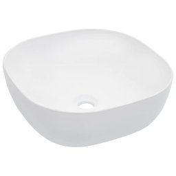 Chiuveta de baie, alb, 42,5x42,5x14,5 cm, ceramica GartenMobel Dekor