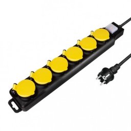 Prelungitor LogiLink 6 gniazd IP44 1.5m