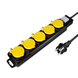 Prelungitor LogiLink 5 gniazd IP44 1.5m