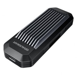 HDD Rack Graugear externes Gehäuse für M.2 NVMe SSD, USB-A und USB-C Kabel