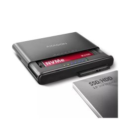 HDD Rack AXAGON ADSA-CC USB-C 10Gbps - NVMe M.2 SSD & SATA 2.5"/3.5" SSD/HDD CLONE MASTER 2