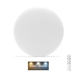 Aigostar - Plafonieră LED pentru baie LED/18W/230V 3000-6000K IP54 + Telecomandă