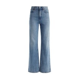 ALICE + OLIVIA Jeans Ao Jeans Weezie Full Length Jean CD311101100-T456 sadie lt vintage blue
