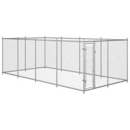 Padoc pentru caini de exterior, 8 x 4 x 2 m GartenMobel Dekor