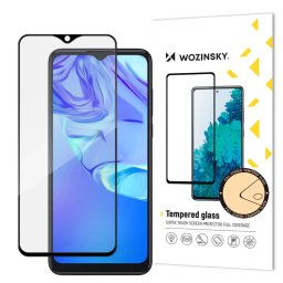 super durable Full Glue tempered glass full screen with frame Case Friendly TCL 305 black