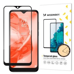 super durable Full Glue tempered glass full screen with Case Friendly TCL 205 black frame