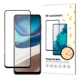 Super Durable Full Glue Tempered Glass Full Screen With Frame Case Friendly Motorola Moto G42 Black