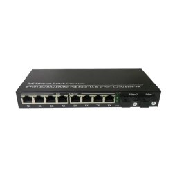 Switch POE 8GE + 2 Porturi Optice A+ B Gigabit