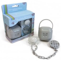 Thermobaby Set suzeta si accesorii, Grey