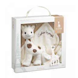 Set cadou Girafa Sophie Cherie si batistuta comforter