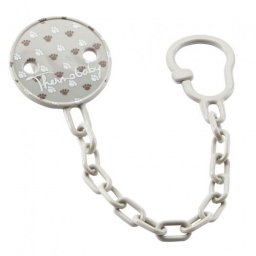 Thermobaby lantisor suzeta cu clips Paws grey