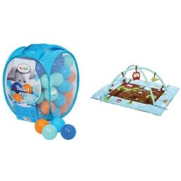 Pachet-Set bile de joaca Bleu+Salteluta de joaca BUFNITA BLEU