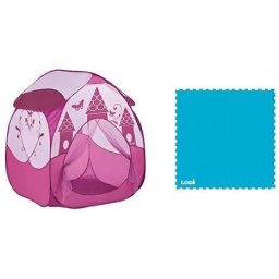 Pachet-Cort joaca PRINTESA roz inchis+Covoras din spuma Sport