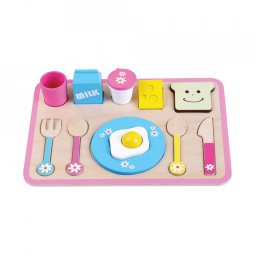 Set din lemn tavita cu mic dejun JUMINI