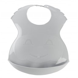 Baveta din plastic SOFT, Grey Charm